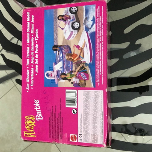 Florida Barbie Sun Wheeler Car Playset 1996 used, rare, broken