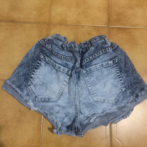 Denim shorts used, women's, blue, size XS