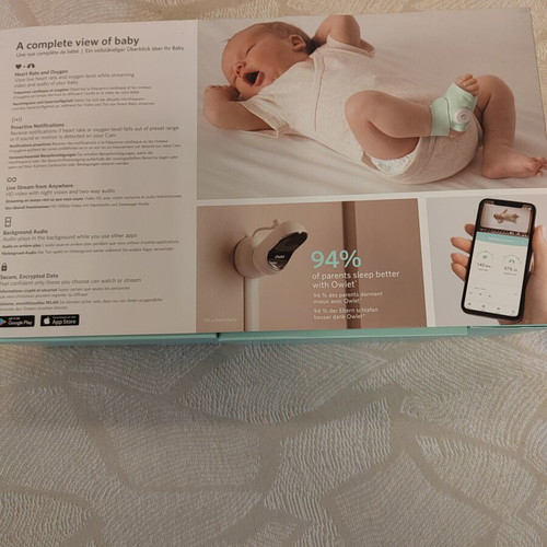 Owlet Monitor Duo with Extension Pack new, smart sock and HD camera