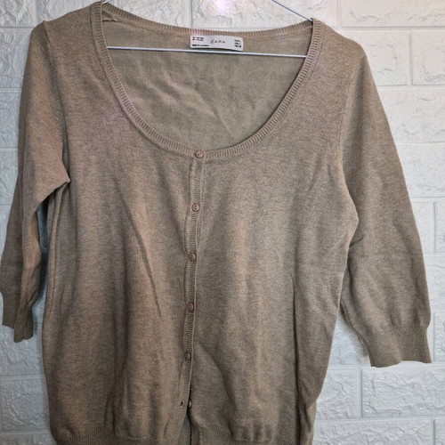Cardigan like new with three-quarter sleeves size L