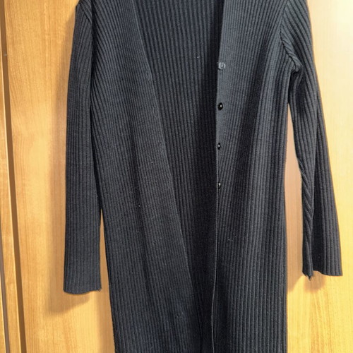 Long black cardigan, size M / 38 / 10