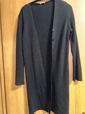 Long black cardigan, size M / 38 / 10