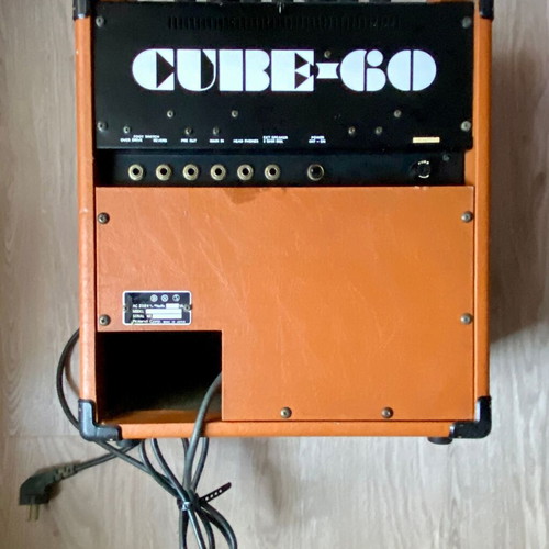 Roland Cube 60 Vintage Orange guitar amplifier used, 60W, early '80s