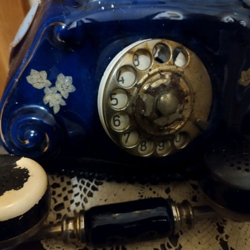 Limoges porcelain antique telephone used