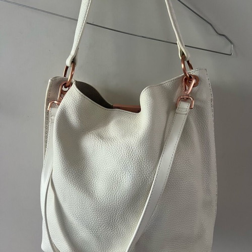 Ted Baker Candiee Soft Grain Leather Tote white like new