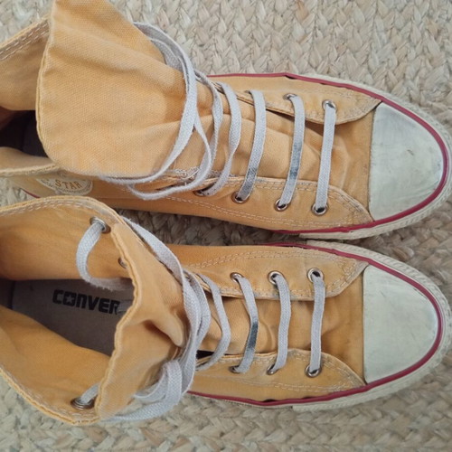 Converse All Star Well Worn boots used, warm yellow, size 38.5-39