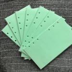 Personal refill paper 9.5 x 17 cm, green (veraman), 7 packs