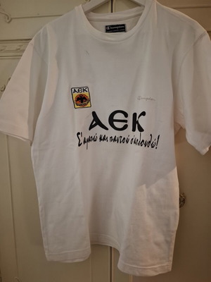 Φανέλα ΑΕΚ Basketball σαν καινούργια, vintage 2000, βαμβάκι Champion