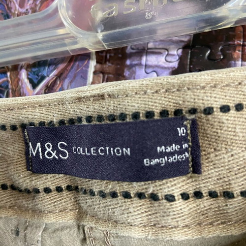 Bermuda shorts used, summer style, size M, beige