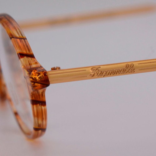 Faconnable KRETEL oval tortoise shell eyeglasses