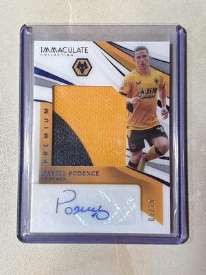 Daniel Podence Panini Immaculate Patch Auto Card mint, numbered 03/25