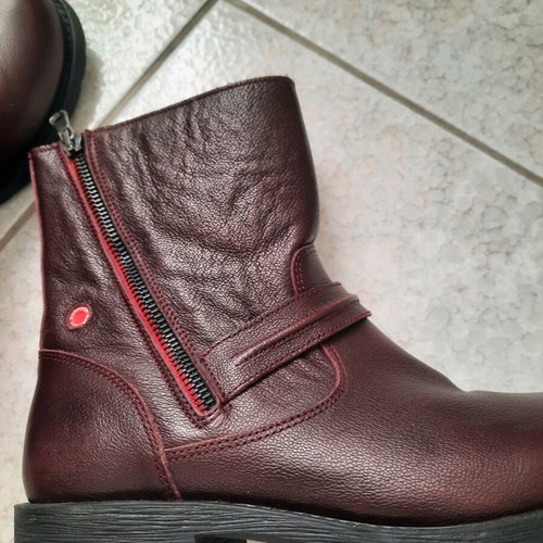 Leather ankle boots Bordeaux like new, size 37 Fratelli Robinson