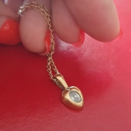 Gold plated silver 925 necklace 42 cm like new