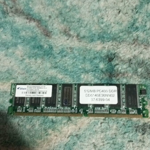 Memory 512mb PC400 DDR CL3 PC3200U-30330 like new functional