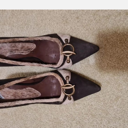 Schutz castor leather pumps size 38 used, brown