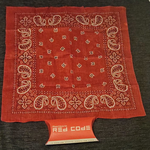 Marlboro promotional handkerchief new, 56x56 cm, 100% cotton