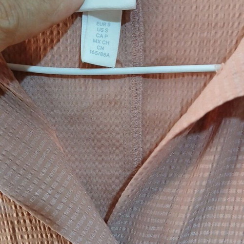 Dress with buttons H&M like new, beige and orange, size S