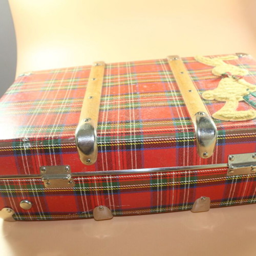 Retro school lunch bag used with lock 38x24 cm