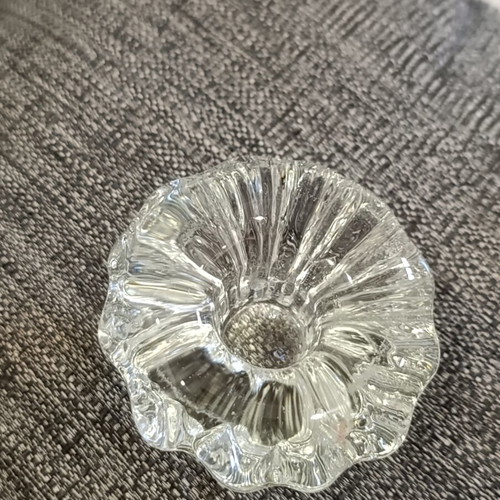 Vintage crystal candlestick from the 70s, used