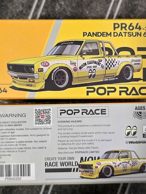 Pop Race 1/64 Pandem Datsun 620 Mooneyes καινούργιο