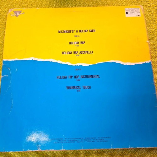 Holiday Rap 12' vinyl record used, hip-hop