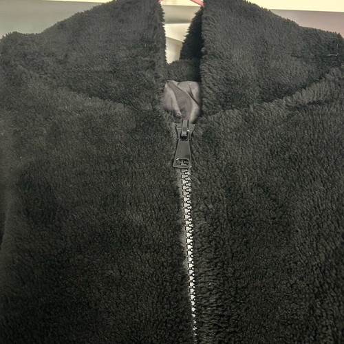 Celestino black fur coat like new, women's