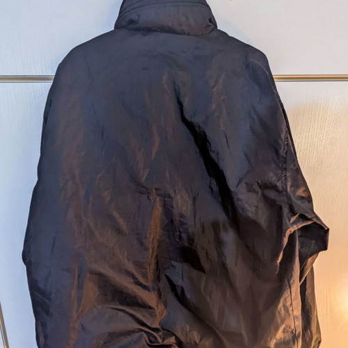 Waterproof windbreaker jacket with hood size M black like new