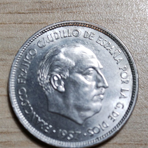 Spain 25 pesetas 1957-59 used in good condition