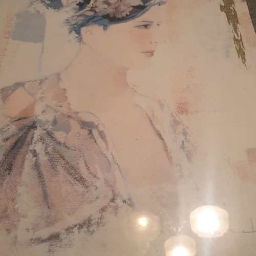 Frame used 64x84 cm with glass