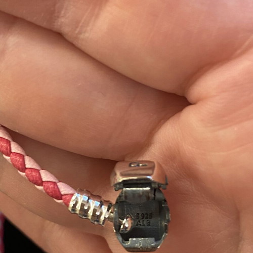 Pandora silver bracelet s925 ale, pink, 19cm