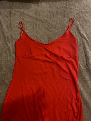 Bershka Red Dress Like New, Size L, Midi with Side Cut