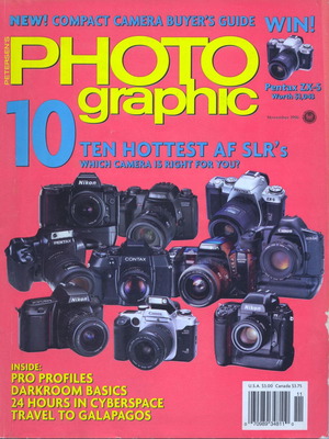 PHOTOgraphic magazine with comparative review of SLR film cameras
