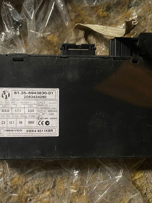 Body control module BMW E87 2.0D used, 61.35-6943830-01