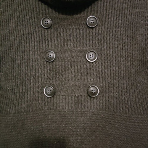 ZARA blouse dress used, knitted, dark gray, size M