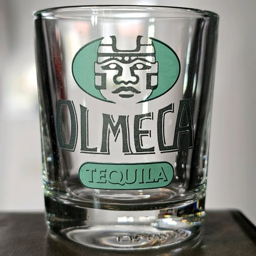 Collectible Olmeca Tequila shot glass used