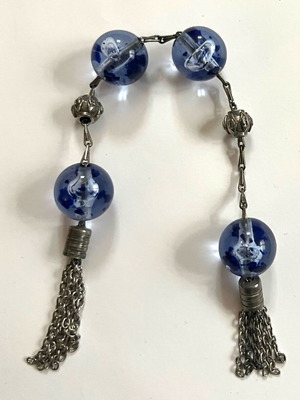 Worry beads light blue used