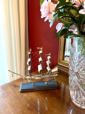 Vintage ιστιοφόρο φρεγάτα χειροποίητο μοντέλο μεταχειρισμένο