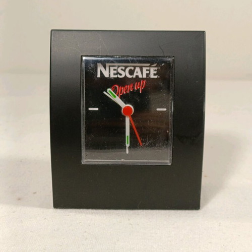 Nescafé vintage table clock used