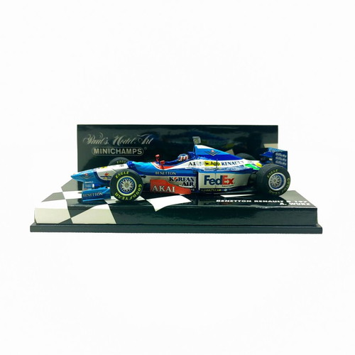 Minichamps 1:43 Benetton Renault B197 model car, Alexander Wurz 3rd British GP 1997