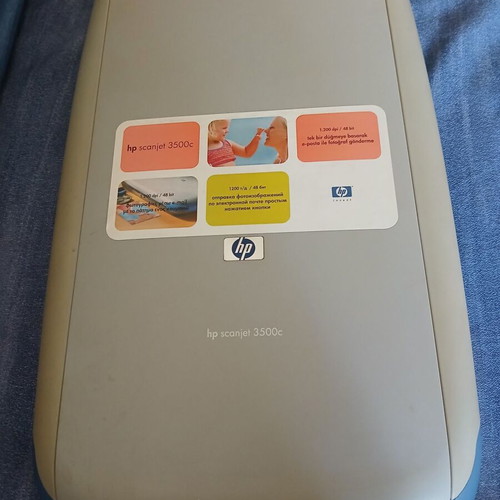 HP Scanjet 3500c scanner used, fully functional with driver