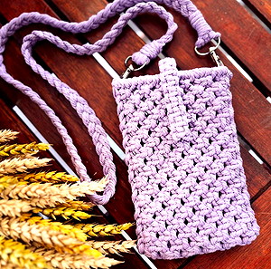 Χειροποίητο μακραμέ phone bag