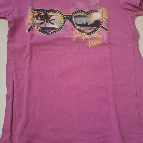Girls' short-sleeve shirts used, pack of 5, colorful brands