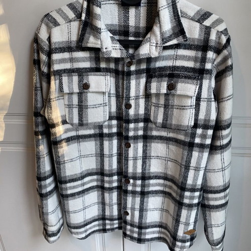 Alouette boys' shirt size 12, like new, black and white