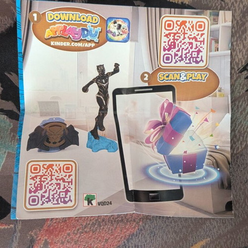 Black Panther Kinder Surprise figure 2025, like new