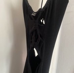Pull & Bear black short dress with side cutouts