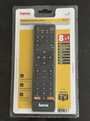 Hama Universal Remote Control 8 in 1 new, sealed