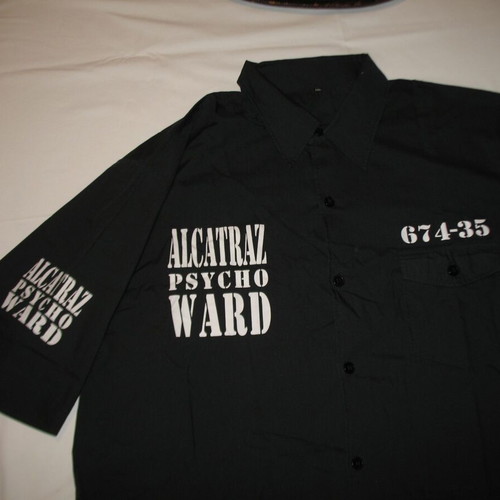 Alcatraz Psycho Ward shirt 2XL new, black