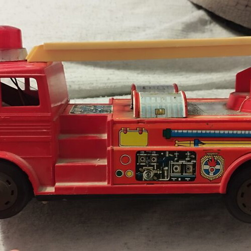 Vintage Fire Truck used, Greek made with batteries