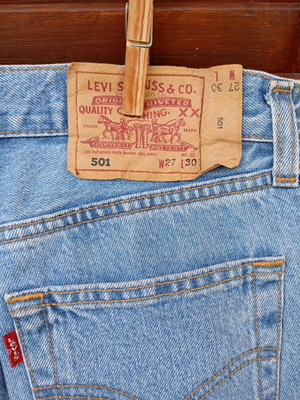 Vintage Levi's 501 παντελόνι unisex σαν καινούργιο, μέγεθος S, μπλε