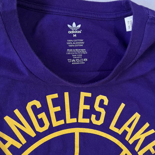 Adidas Los Angeles Lakers purple T-shirt medium